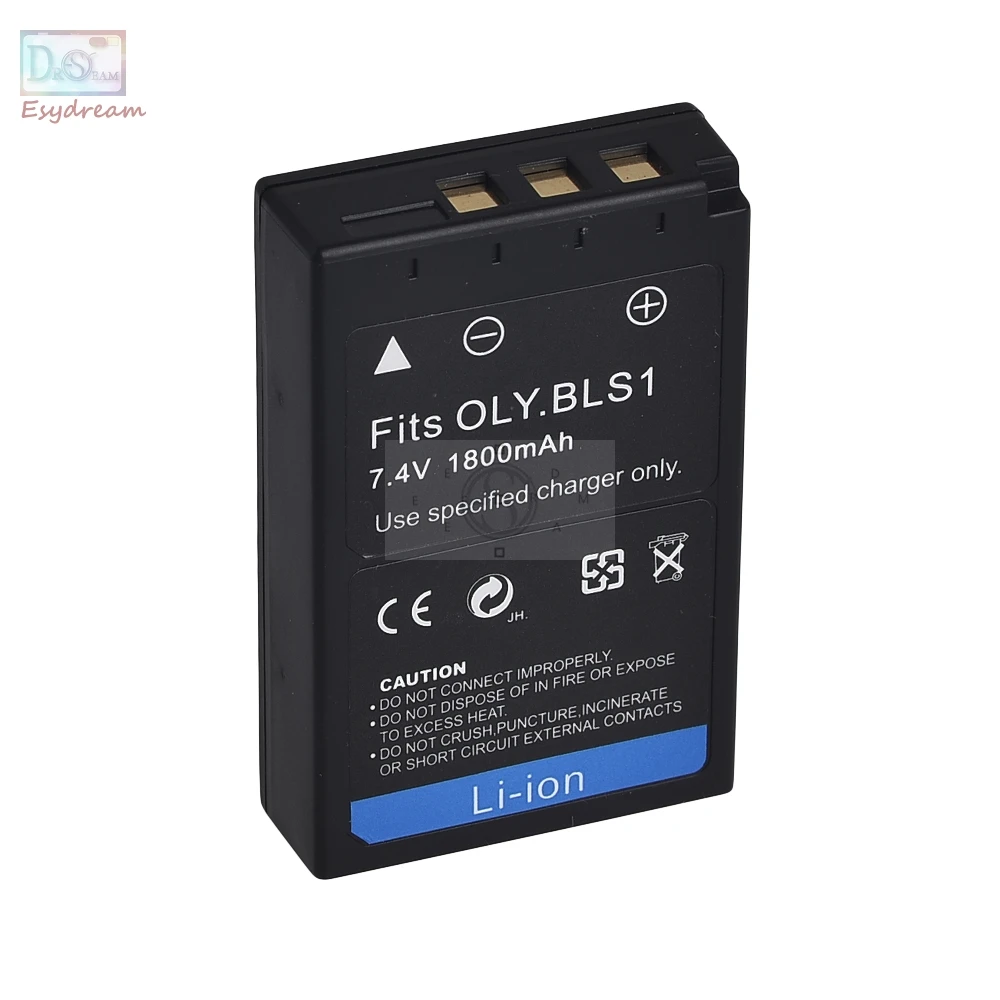 PS BLS1 BLS1 BLS 1 1800mAh Camera Battery for Olympus E 420 E 410 E 400 E PL1 EPL1 E P1 E P2in
