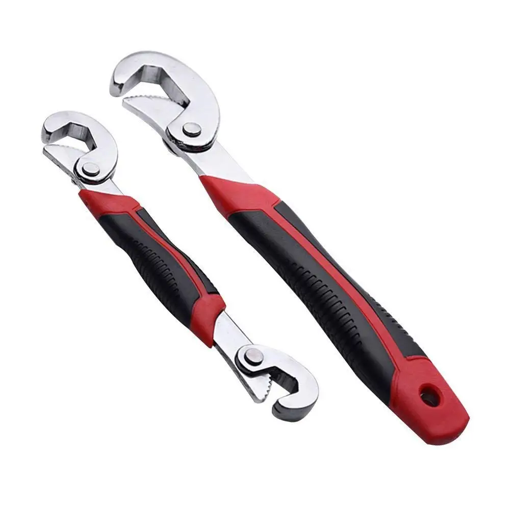

2pc Adjustable Wrenches Snap and grip multifunction universal adjustable 9-32mm quick wrench spanner set