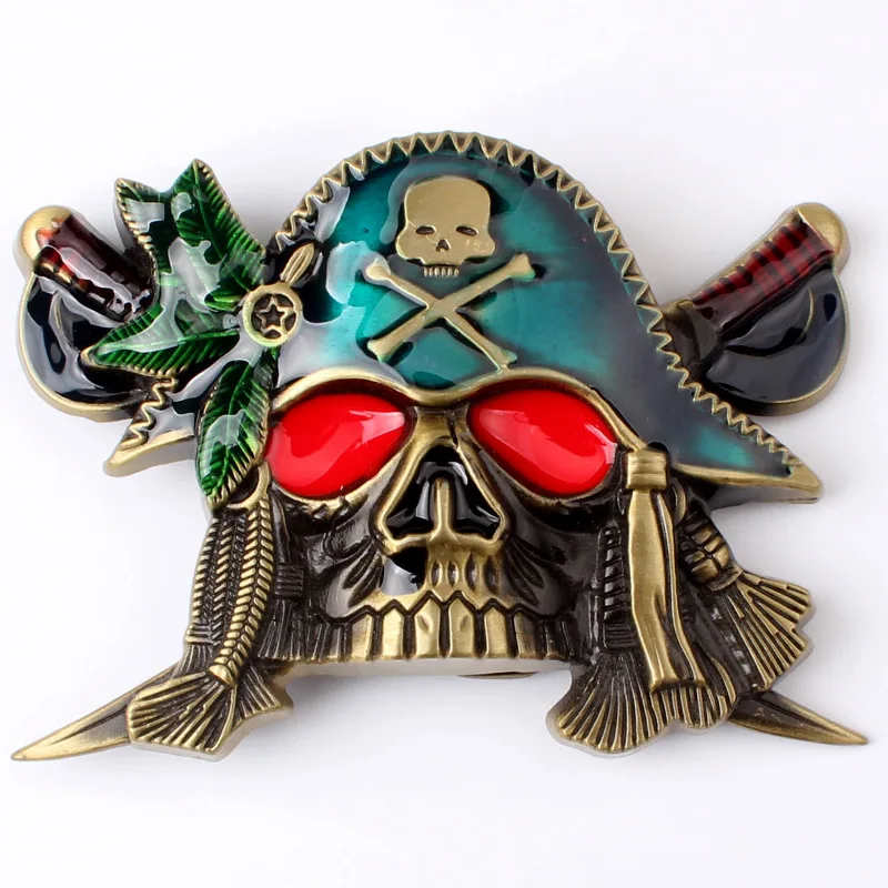 Двойной нож пиратский череп с пряжкой гладкая пряжка|skull skull|skull pirateskull knife |