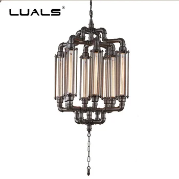 

Loft Retro Pendant Lights Iron Pipe Pendant Light American Industrial Style Pendant Lighting For Restaurant Edison Hanging Lamp