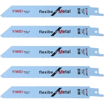 

5 Pcs 151mm 6" BIM S922AF Flexible Sabre Saw Blades For Wood & Metal Cutting