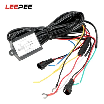 

LEEPEE Car Running Light Control Line LED Daytime Running Light Relay Multi-function Control On Off Dimmer for All Vehicles