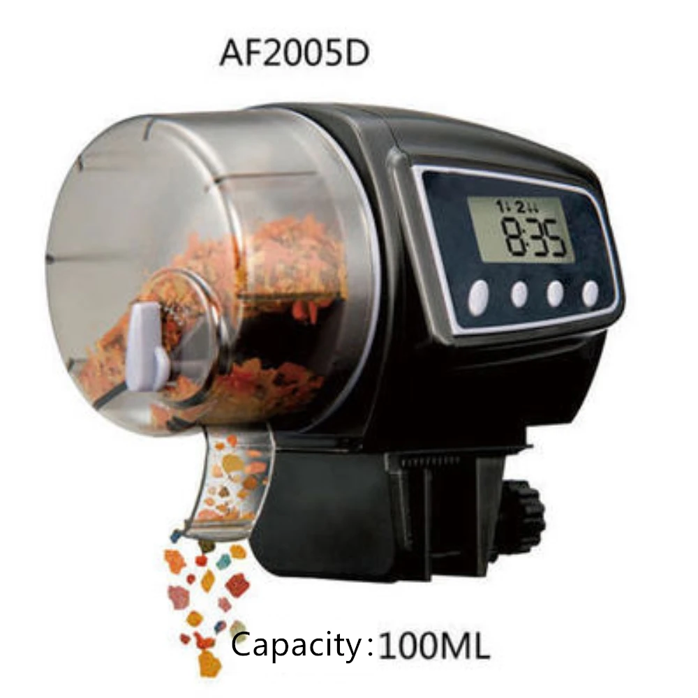 

Digital LED Automatic Aquarium Tank Auto Fish Feeder Large Capacity of Aquarium Fish Feeder 65-160ML