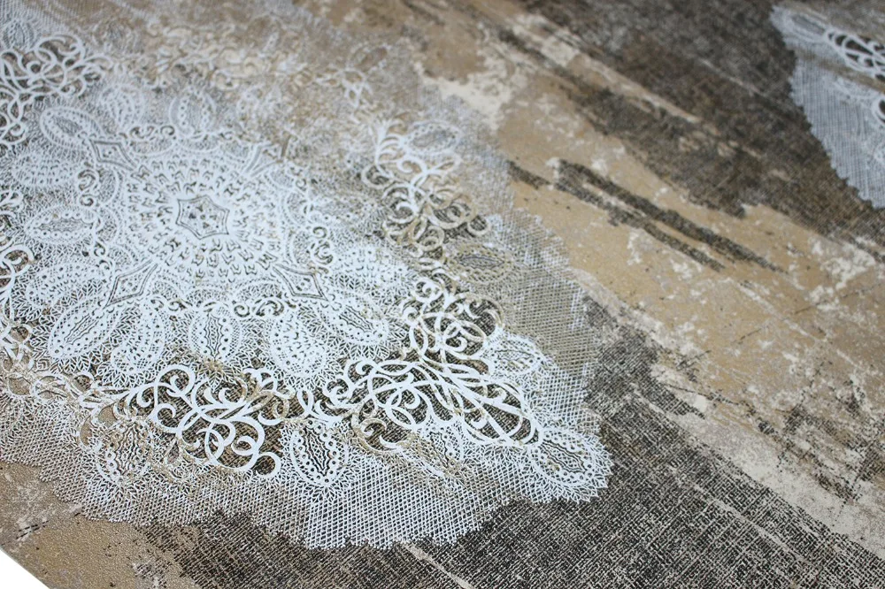 HaokHome Luxury European Style Distressed flower Vinyl wallpaper 3d Retro Textured living room bedroom Home Wall Decor HaokHome Luxury European Style Distressed flower Vinyl wallpaper 3d Retro Textured living room bedroom Home Wall Decor