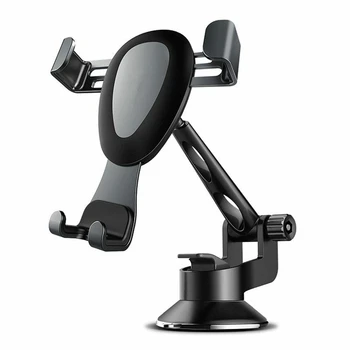 

Grey Car Interior Suction Cup Type Angle Adjustable 57-83mm Phone Holder Bracket Car Mount Mobile Holder