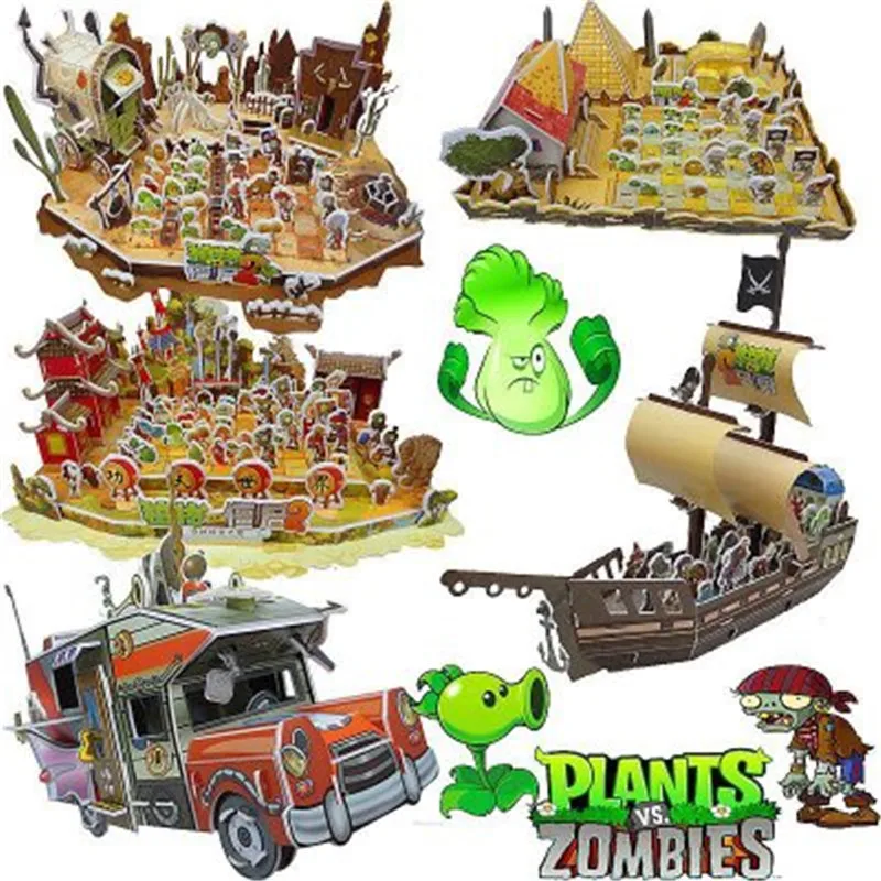 

new World Pirates Plants VS Zombie Future Scene Edition Model Building Blocks Bricks Fit legoINGLY Toys For Chidren My Gift
