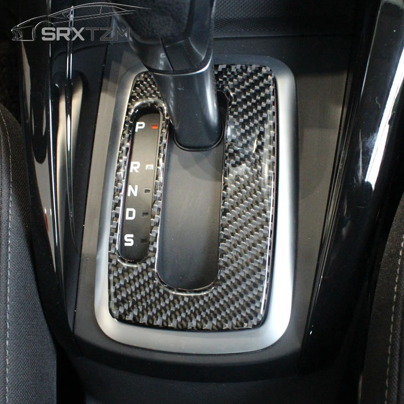 

SRXTZM 1pcs New Left Hand Right Hand Drive For Ford Fiesta ST mk7 Figo Aspire Gears Shift Panel Trim Carbon Fiber Car Stickers