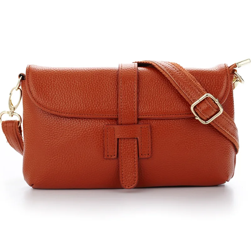 

Genuine Leather New 2016 Fashion H Drawstring Vintage Woman Handbag Messenger Bag Small Shoulder Bag Crossbody Bags For Women