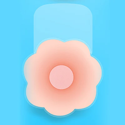 flower shape 2 шт. = 1 пара, многоразовые невидимые самоклеющиеся силиконовые накладки на соски, бюстгальтер, накладки на соски, нижнее белье, аксессуары для бюстгальтера - Цвет: flower shape