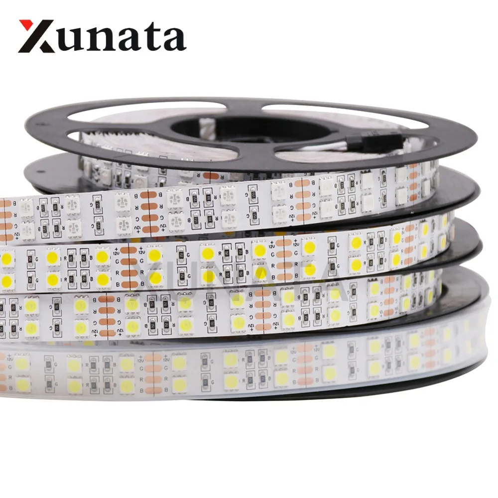 Buy 120LEDs/m 5m/lot RGB/White/Warm White SMD 5050 LED