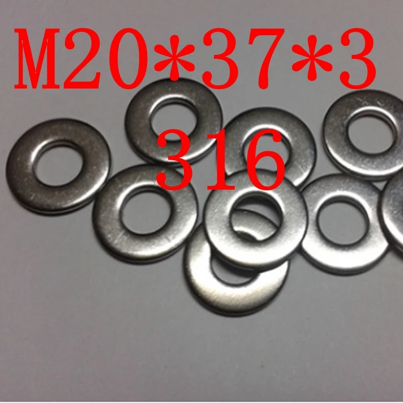 M20*37*3 316 Stainless Steel EXTRA THICK HEAVY DUTY Flat Washers 10 pcsin Washers from Home