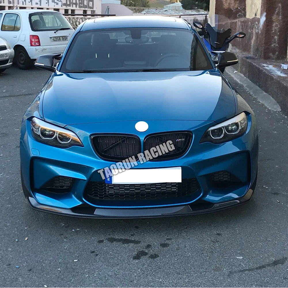 M2 карбоновый передний бампер для губ, спойлер для BMW F87 M2 Coupe, только(не подходит для соревнований, бампер