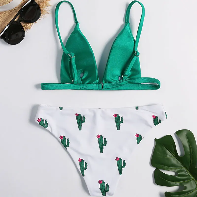 

2019 bikini women's swimsuit small chest big chest gathered vacation swimsuit sexy split beach three-point hot spring swimsuit