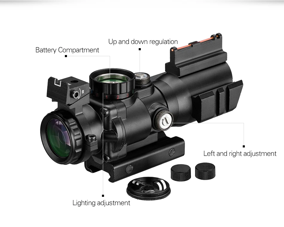 4x32 Acog прицел 20 мм ласточкин хвост рефлекторная Оптика прицел тактический прицел охотничий пистолет винтовка страйкбол снайперская Лупа пневматический пистолет