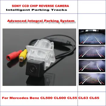 

HD CCD SONY Rear Camera For Mercedes Benz CL500 CL600 CL55 Intelligent Parking Tracks Reverse Backup / NTSC RCA AUX 580 TV Lines