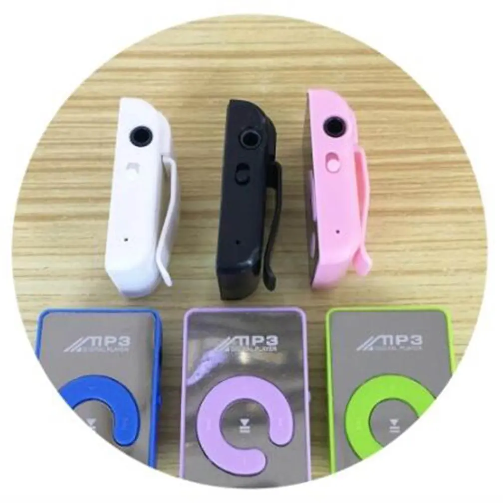 CUJMH MP3 мини Зеркало Клип плеер портативный модные спортивные USB цифровой