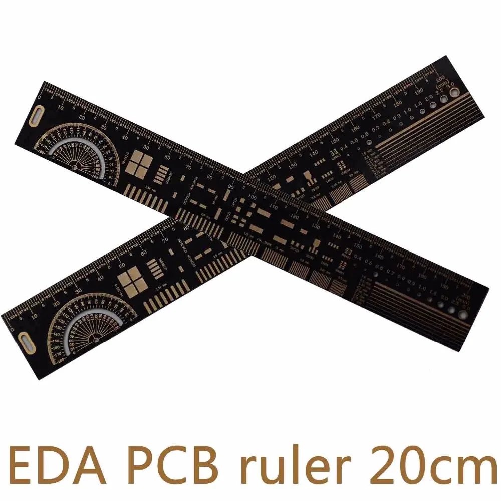 

Multifunctional PCB Ruler EDA Measuring Tool accurate metal High Precision Protractor 20CM 7.8 Inches