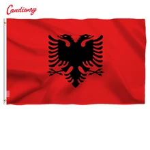 90x150 см Албания флаг баннер висит государственный флаг Албании украшения дома NN030