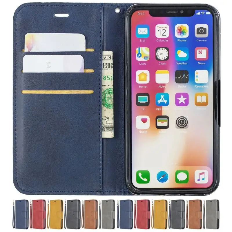 

Vintage Phone Bags Sheepskin For Motorola Moto G6 Plus 2018 Business Coque Covers Soft Lambskin Leather Wallet Stand Frame P07F