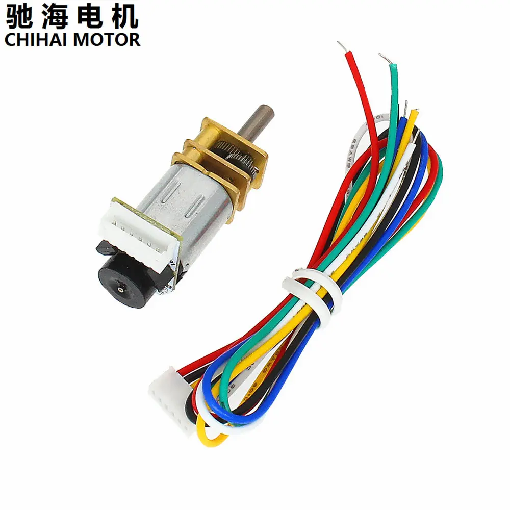 Двигатель Chihai CHF GM12 N20VA 3 в 6 редукторный двигатель постоянного тока с датчиком