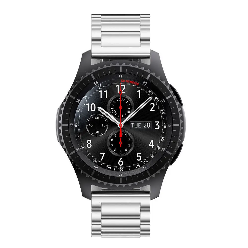 46 мм Нержавеющая сталь ремешок+ инструмент для samsung Шестерни S3 Frontier классический smart watch ремешок браслет для Huami Amazfit Спорт 22 мм