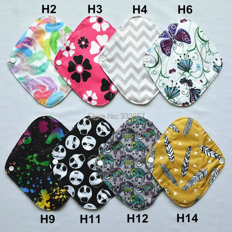 12/lot U PICK Panty Liners 8" New Designs Reusable