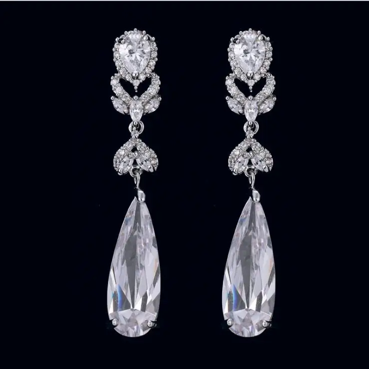 

Wedding Jewelry Rhinestone Style Wedding Earrings For Women earrings 2019 round bohemian brincos Dangle Earrings
