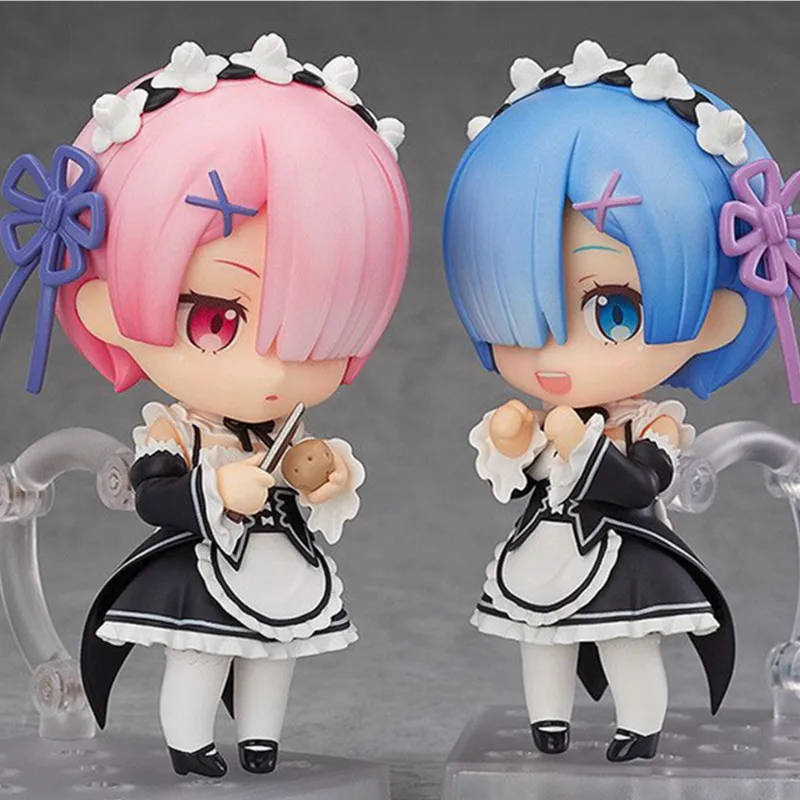4 &quotNendoroid принцесса Ram #732 Rem #663 Natsuki Subaru Emilia Войлок ПВХ фигурка Коллекционная
