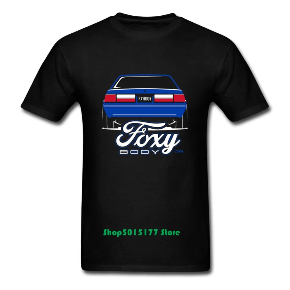 Новое поступление футболка Foxy Body Ford Mustang Мужская с коротким рукавом и вырезом