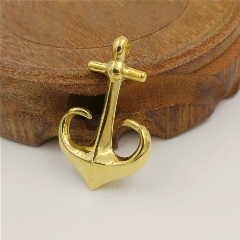 2018 Hot DIY Solid Brass anchor wallet hook buckle KeyChain Belt U Hook