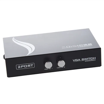 

2 Port VGA Svga Monitor Sharing 2 to 1 Selector Switch Box for LCD Pc Tv Monitor Dropshipping