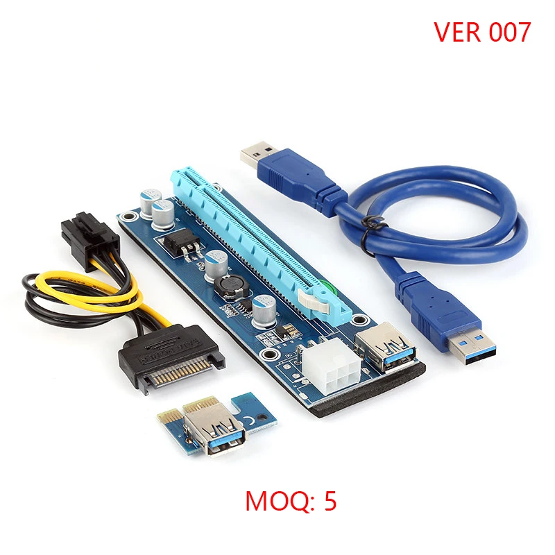 

VER007 USB 3.0 PCI Express 1x to 16x Extender Riser Card Adapter 60cm cable WK06