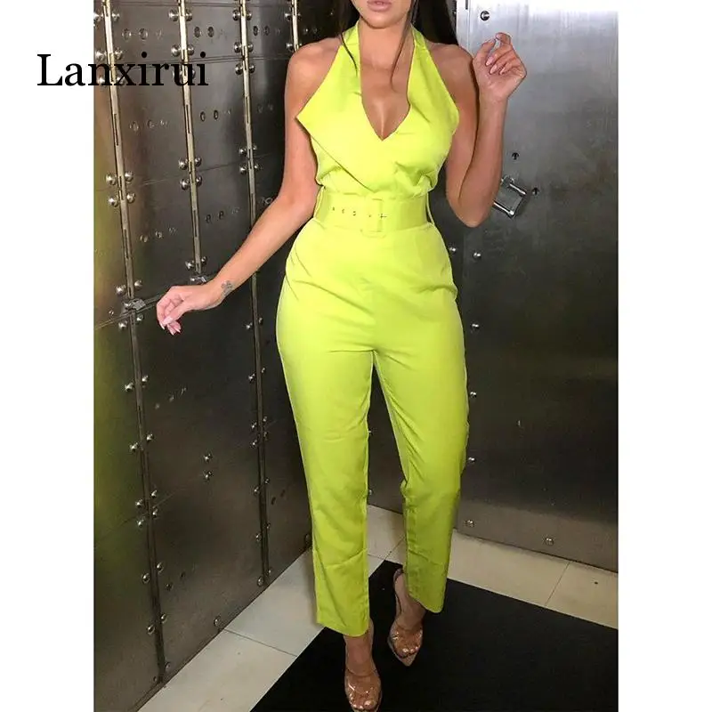 womens halter jumpsuit