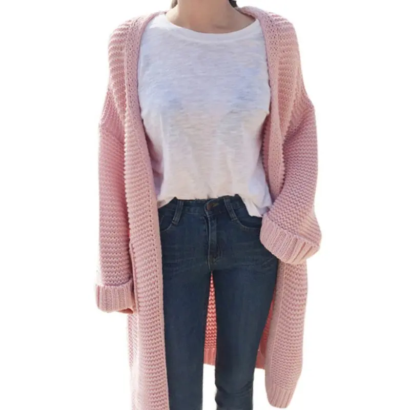 New Women Fashion Autumn Winter Sweater Long Cardigan Long