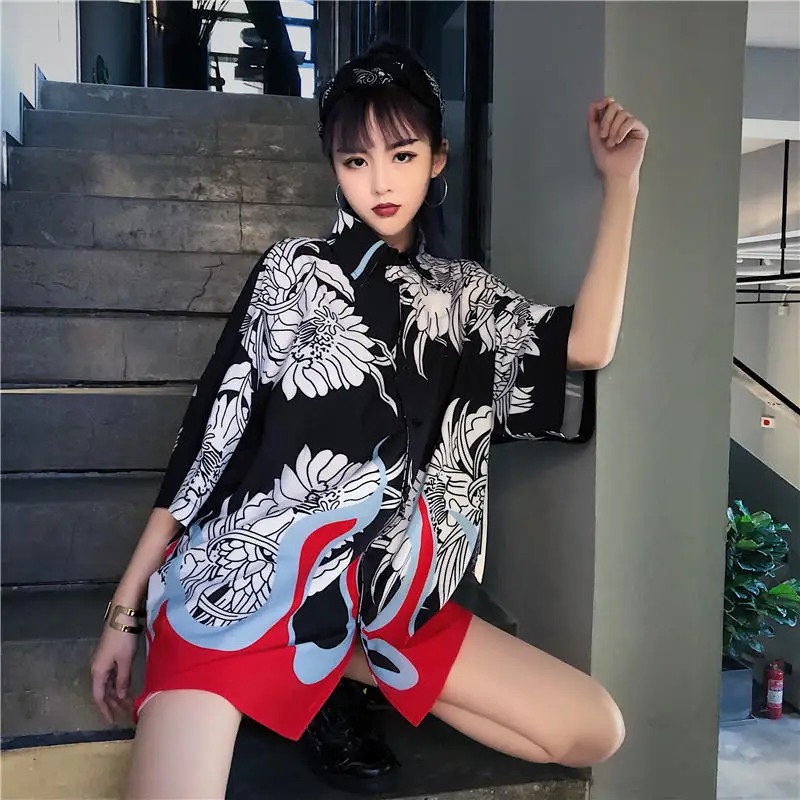 

Japanese Kimono Traditional Harajuku Cardigan Kimono Women 2019 Summer Kimono Yukata Japanese Dress Traditional Hanbok Sleeve