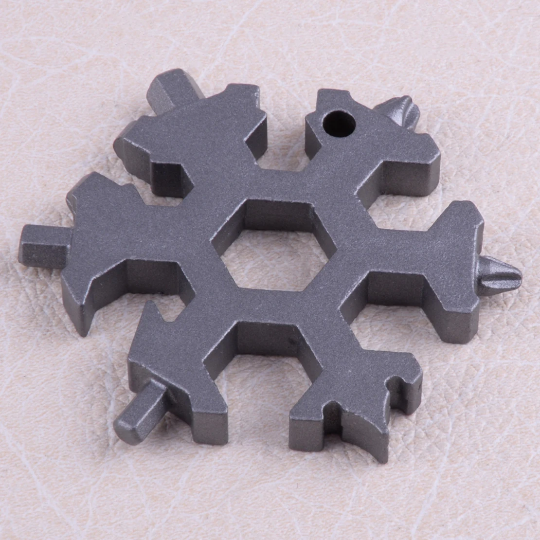 

LETAOSK 2018 15 In Portable 1 Incredible Stainless Multi-tool Home Snowflake Shape Screwdriver Keychain Manual Design Tools