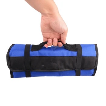 

4 Color Optional Foldable Tool Bag Roll Pouch Electrician Tools Storage Handbag Convenient Holder bolsa herramientas