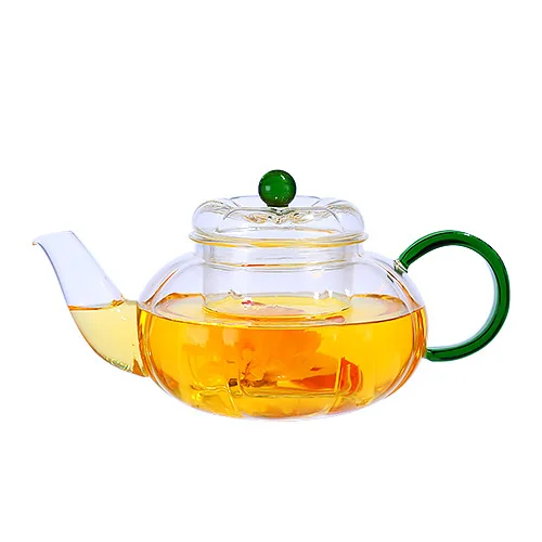 

300ml Glass teapot flower tea-making pot coffee kettle lemon fruit water kettle office home kitchen high borosilicate glass