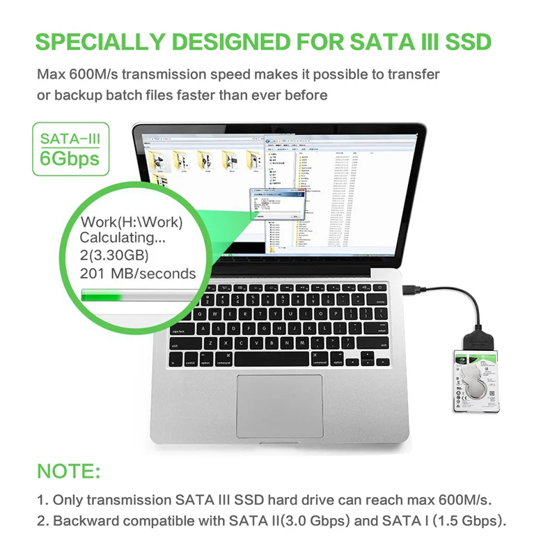Кабель SATA 22 Pin к USB 3 0 2 5 дюйма адаптер для жесткого диска кабель конвертер