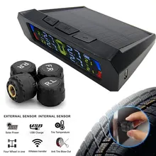 Vehemo черная сигнализация давления в шинах Система контроля давления в шинах Анти-взрыв TPMS прочный мониторинг автомобильных шин беспроводной Солнечный