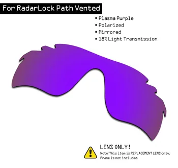 

SmartVLT Polarized Sunglasses Replacement Lenses for Oakley RadarLock Path Vented - Plasma Purple