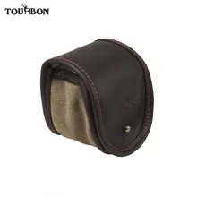 Tourbon рыболовные аксессуары холст круглая рыбацкая сумка Подающая Катушка Чехол классический дизайн летающая рыболовная игра сумка