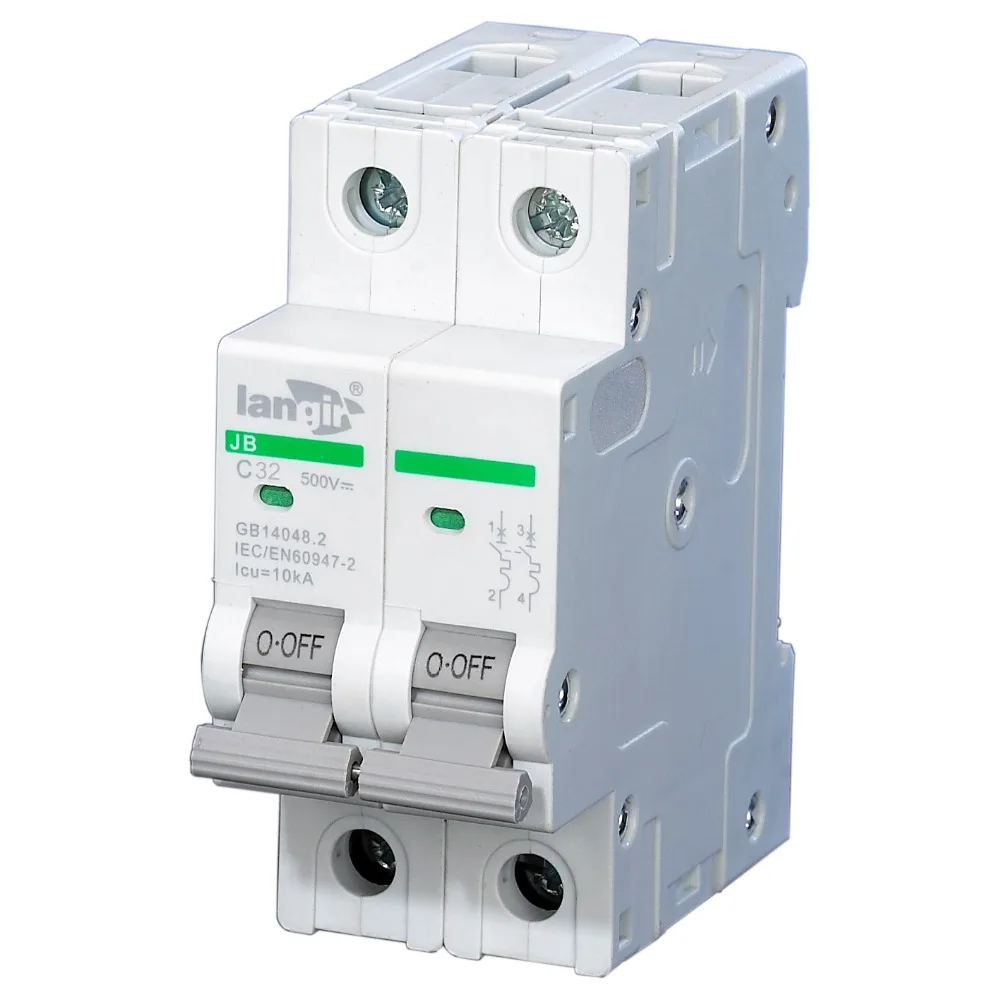 500 VDC 2P DC molded case circuit breakers non polarized dc breaker switch with TUV certificates