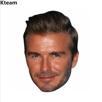 

Top Grade Halloween Party Cosplay Famous Man David Beckham Face Mask Latex Party Real Human Face Mask Cool realistic Head mask