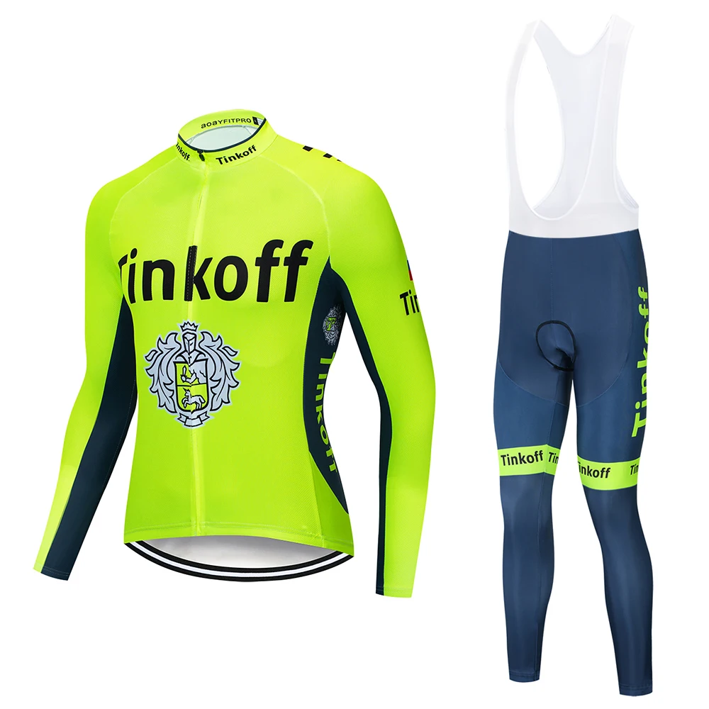 Tinkoff 2020 Pro team с длинным рукавом Велоспорт Джерси гоночный велосипед одежда MTB