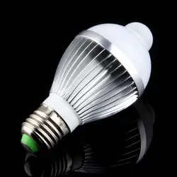 1 шт. умные лампы светодиодный лампочка с сенсорным управлением обнаружитель движения E27 7 Вт белый/теплый белый Инфракрасный ПИР