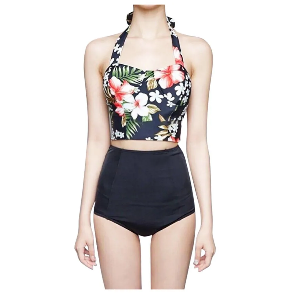 2019 women's swimwear printed split bikini beach set comfortable swimsuit push up pretty sexy bikinis e fatos de banho 40J19 (2)