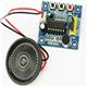 86064 free shipping 1set ISD1820 recording module voice module the voice board telediphone module with Microphones + Loudspeaker (1)