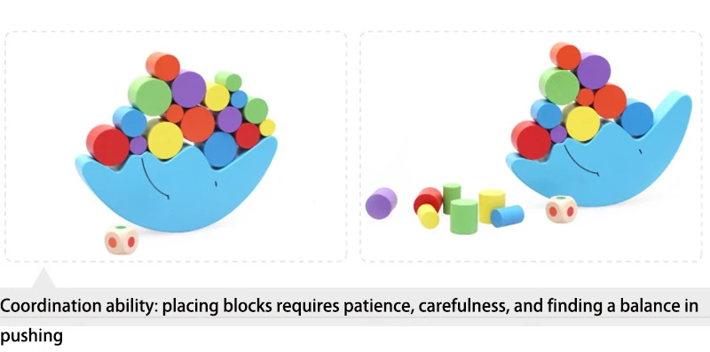 Ohey экологическая Зеленая Луна баланс строительные блоки головоломка цвет Jenga стековая башня Игрушки для раннего обучения