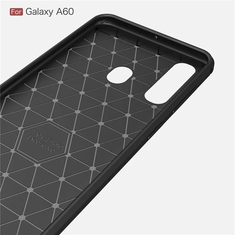 BSNOVT For Case Samsung Galaxy A60 Cover Shockproof Silicone Brushed Bumper Case For Samsung Galaxy A60 Funda SM-A606F 6.3\